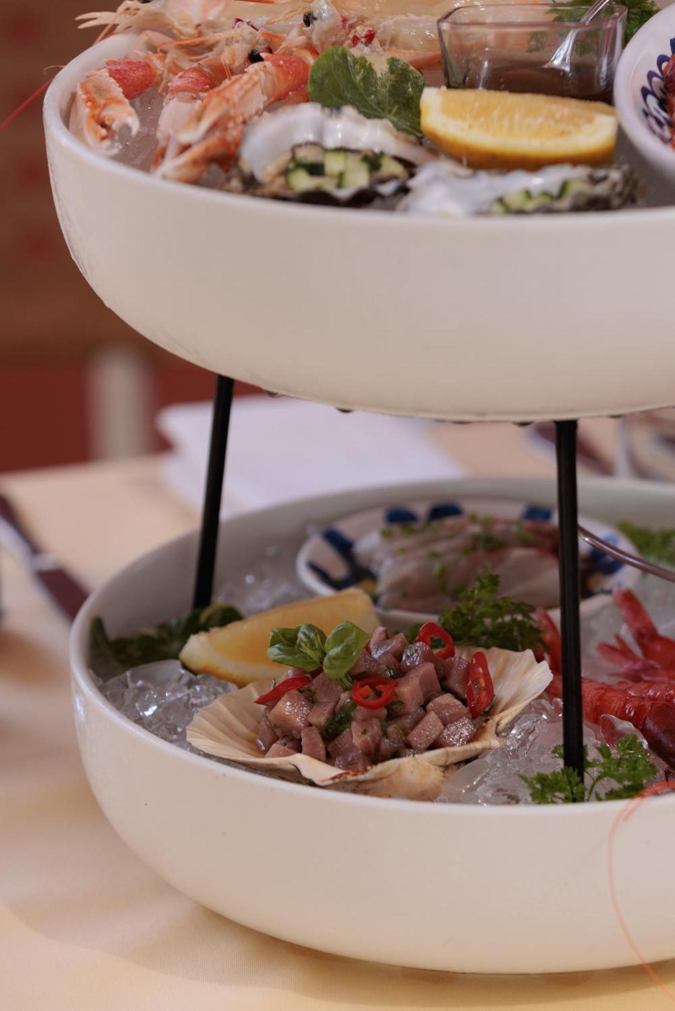 Corinthia Palace Malta Attard Luaran gambar A seafood platter